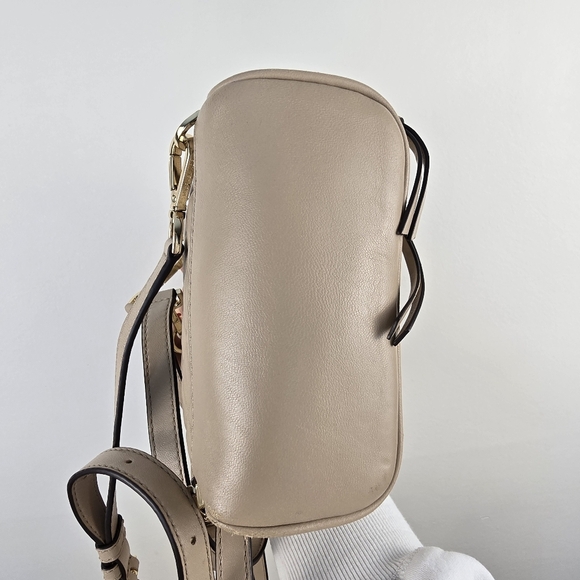 Michael Kors Cream Quilted Backpack with Gold Accents - Picture 10 of 17